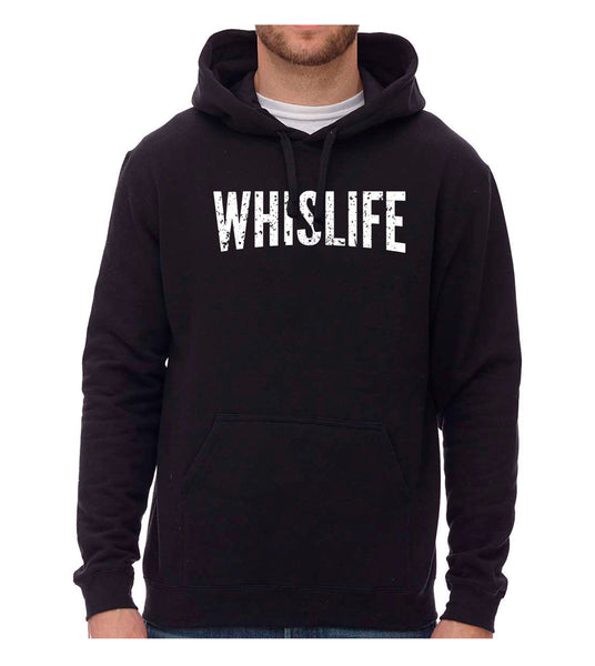 Unisex Hoodie- 10" Distressed Logo