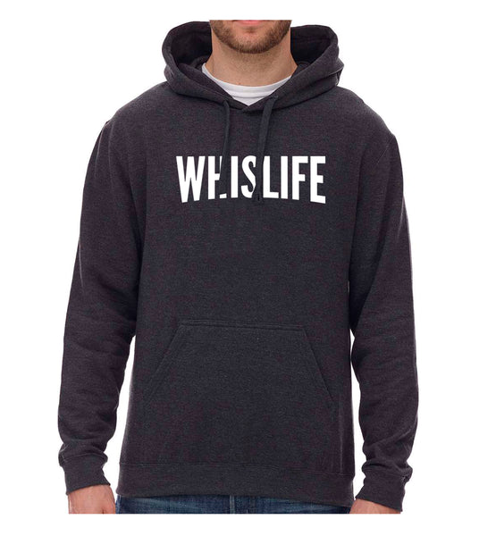 Unisex Hoodie- 10" Solid Logo - Grey's