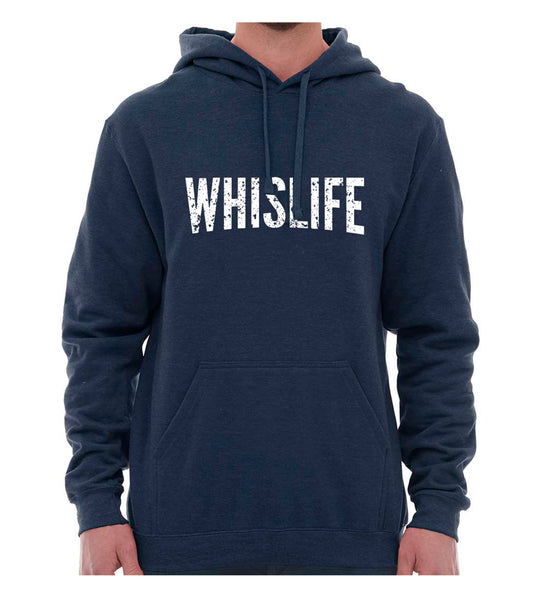 Unisex Hoodie- 10" Distressed Logo - Grey's