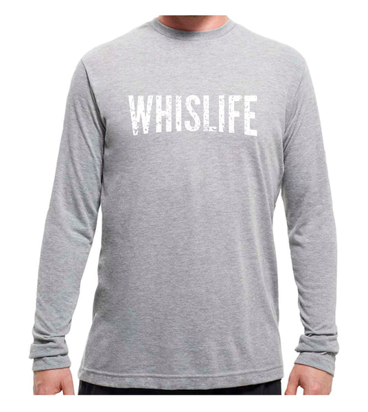 Unisex Long Sleeve T-Shirt - 10" Distressed Logo