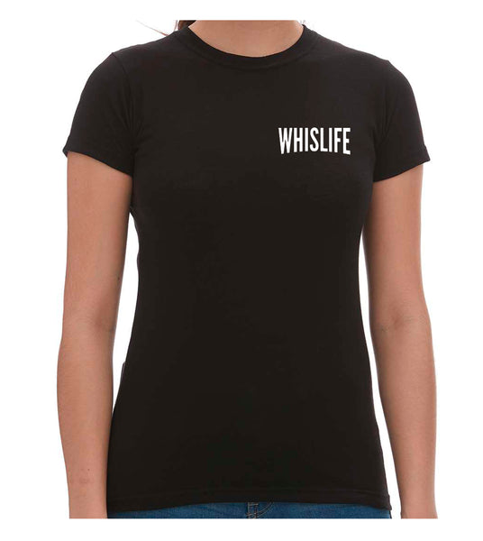 Women's Short Sleeve Fitted T-Shirt - 4" Solid Logo