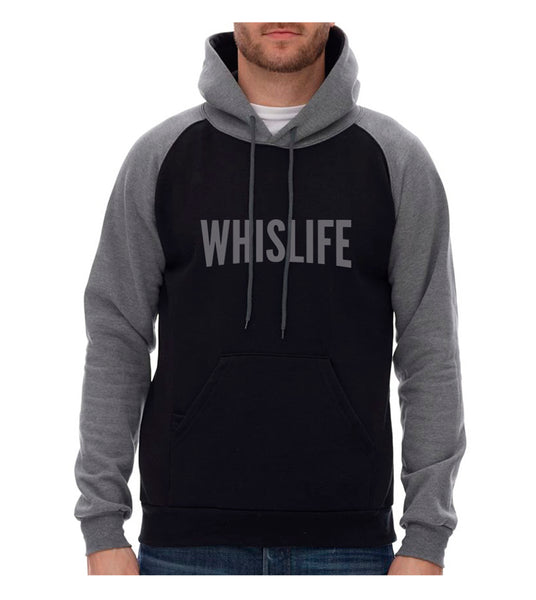 Unisex Raglan Hoodie - 10" Solid Logo