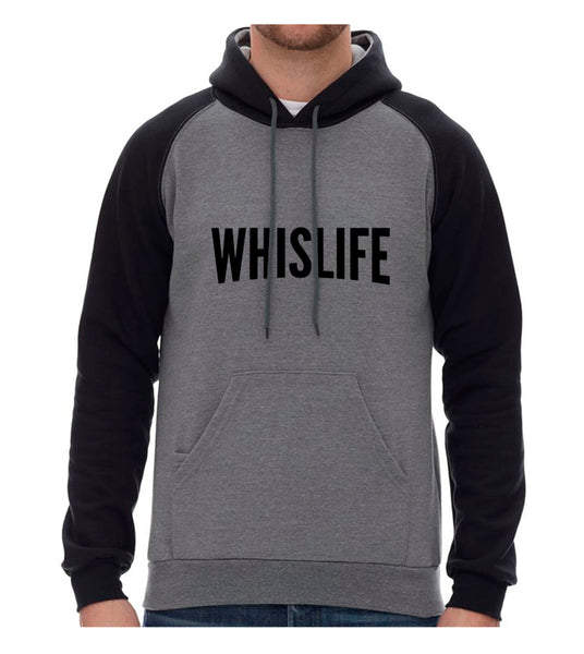 Unisex Raglan Hoodie - 10" Solid Logo