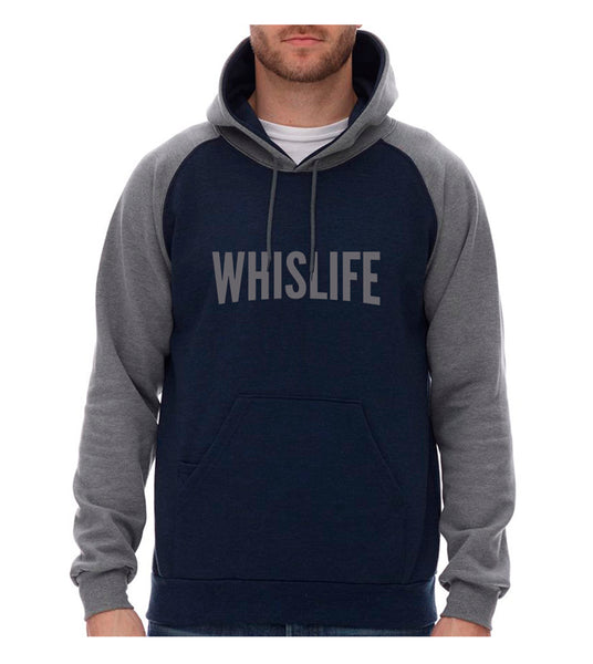 Unisex Raglan Hoodie - 10" Solid Logo
