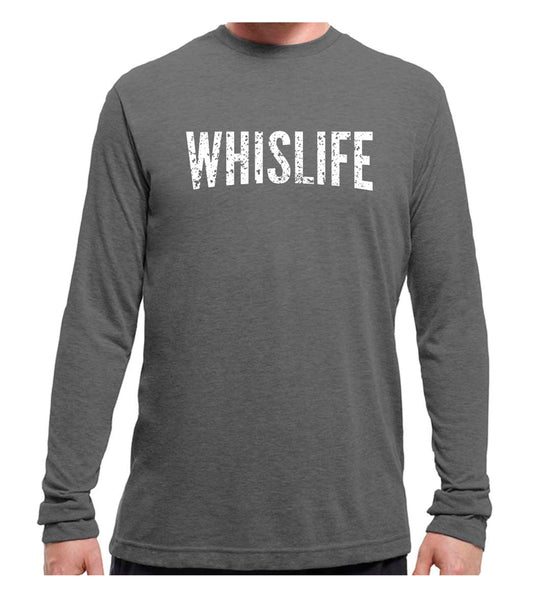 Unisex Long Sleeve T-Shirt - 10" Distressed Logo