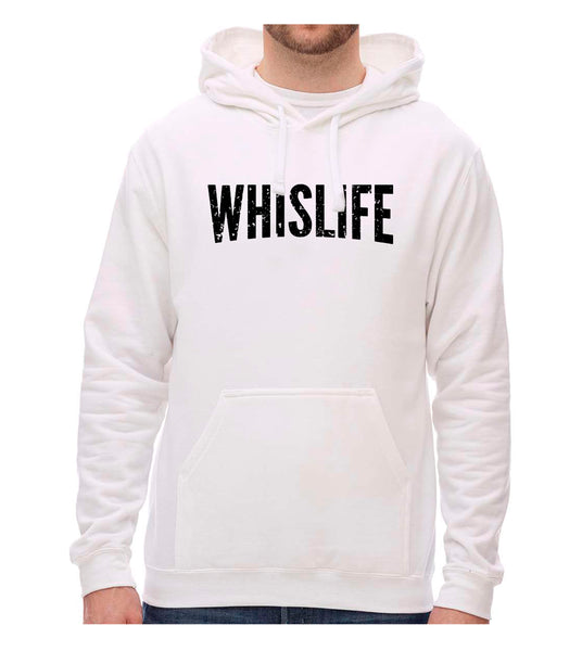 Unisex Hoodie- 10" Distressed Logo