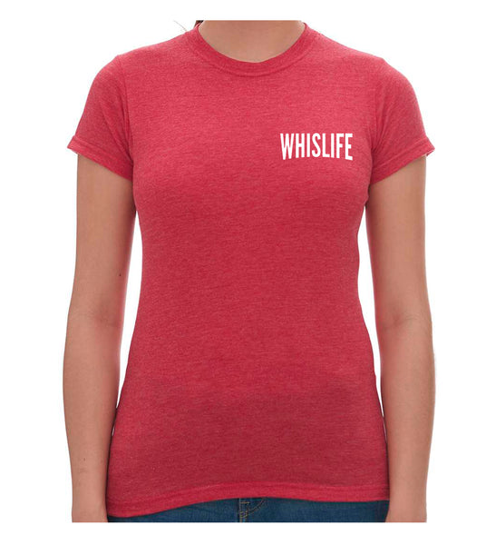 Women's Short Sleeve Fitted T-Shirt - 4" Solid Logo