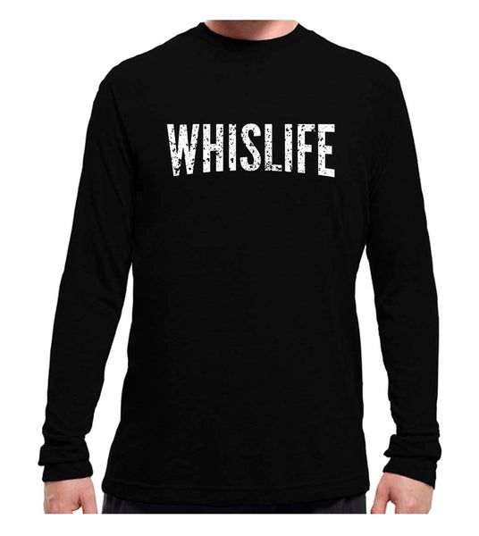Unisex Long Sleeve T-Shirt - 10" Distressed Logo