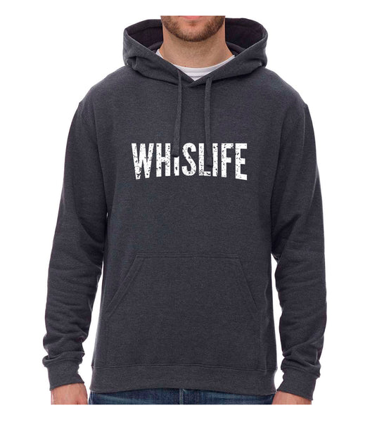 Unisex Hoodie- 10" Distressed Logo - Grey's