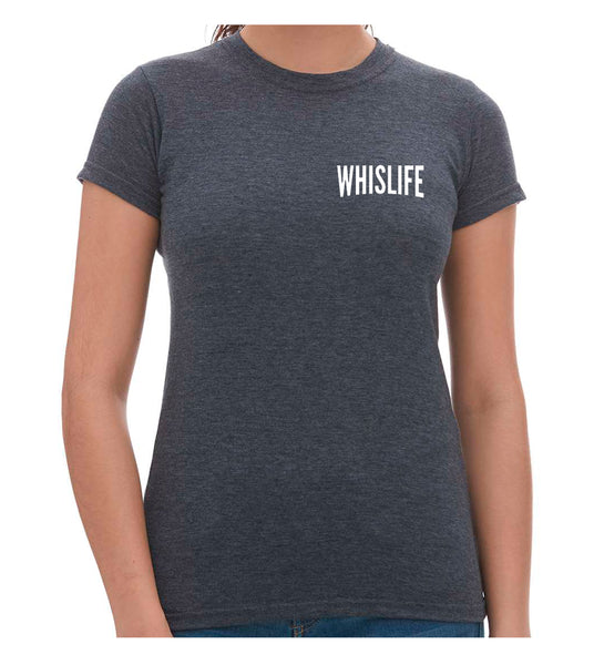 Women's Short Sleeve Fitted T-Shirt - 4" Solid Logo