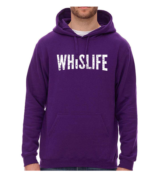 Unisex Hoodie- 10" Distressed Logo