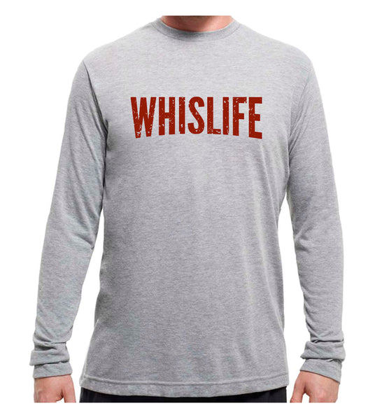 Unisex Long Sleeve T-Shirt - 10" Distressed Logo