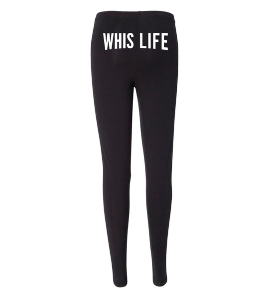 Women's Cotton Spandex Jersey Leggings - 8" Buttocks Logo