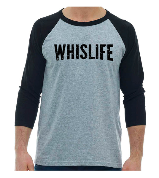 Unisex Baseball T-Shirt - Distressed Logo