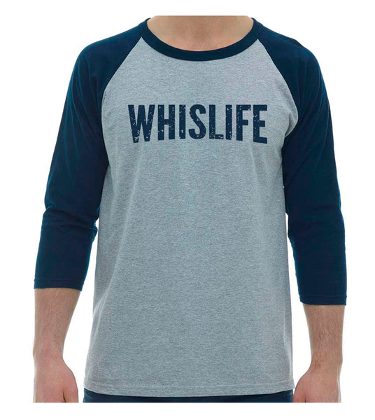 Unisex Baseball T-Shirt - Distressed Logo