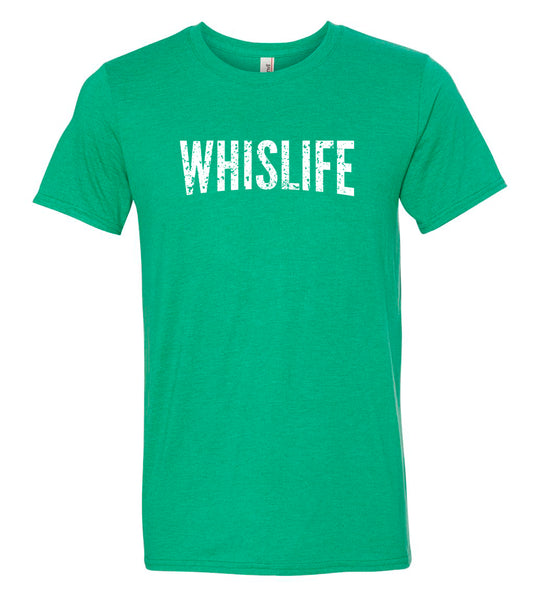 Unisex Short Sleeve Triblend T-Shirt - 10" Distressed Logo