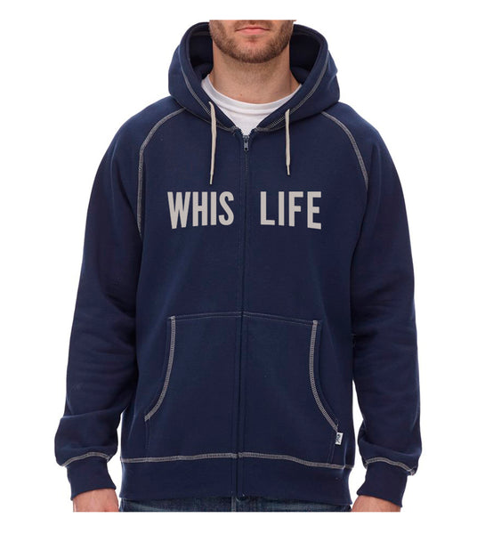 Unisex Heavyweight Zip Hoodie - 10" Solid Logo