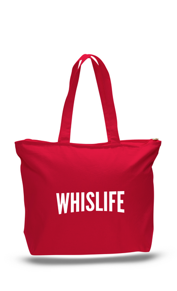 Canvas Zippered Tote Bag