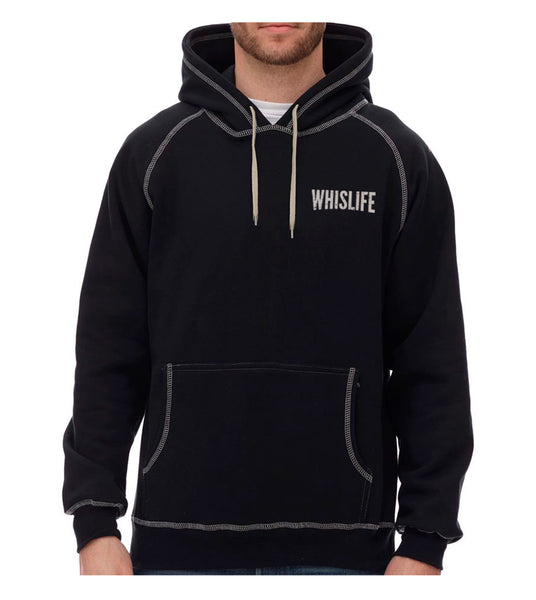 Unisex Heavyweight Hoodie - 4" Distressed Logo