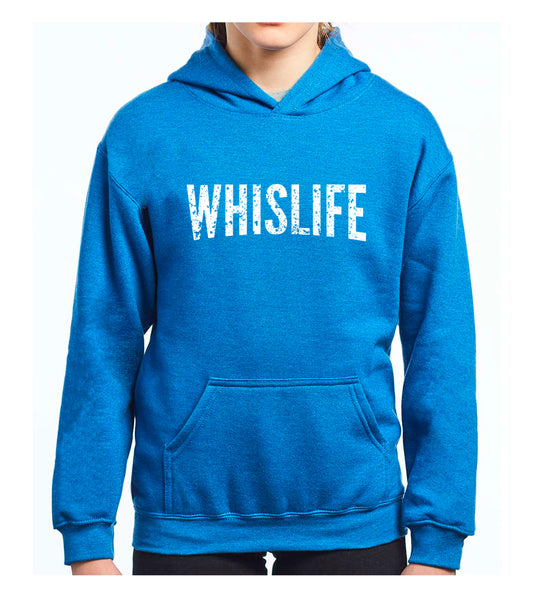 Youth Hooded Pullover - Distress Logo