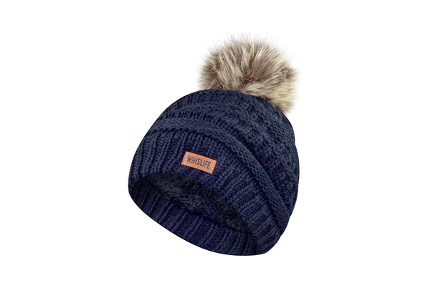 Youth Faux Fur Pom Toque