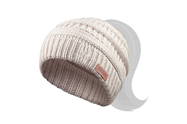 Women's Knitted Ponytail Toque